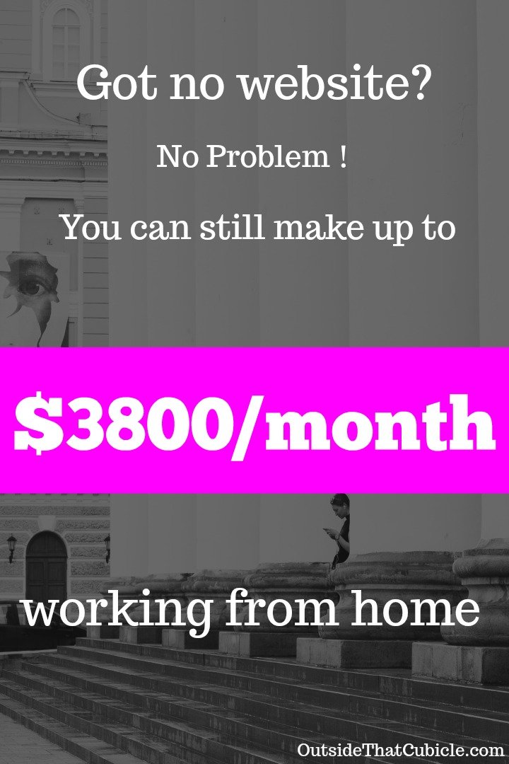 Got no website? No problem! This is how I made up over $3800 per month